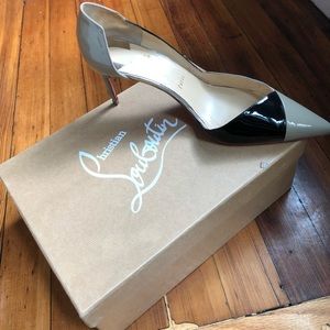 Authentic Christian Louboutin Tan 70mm Heels Sz 41